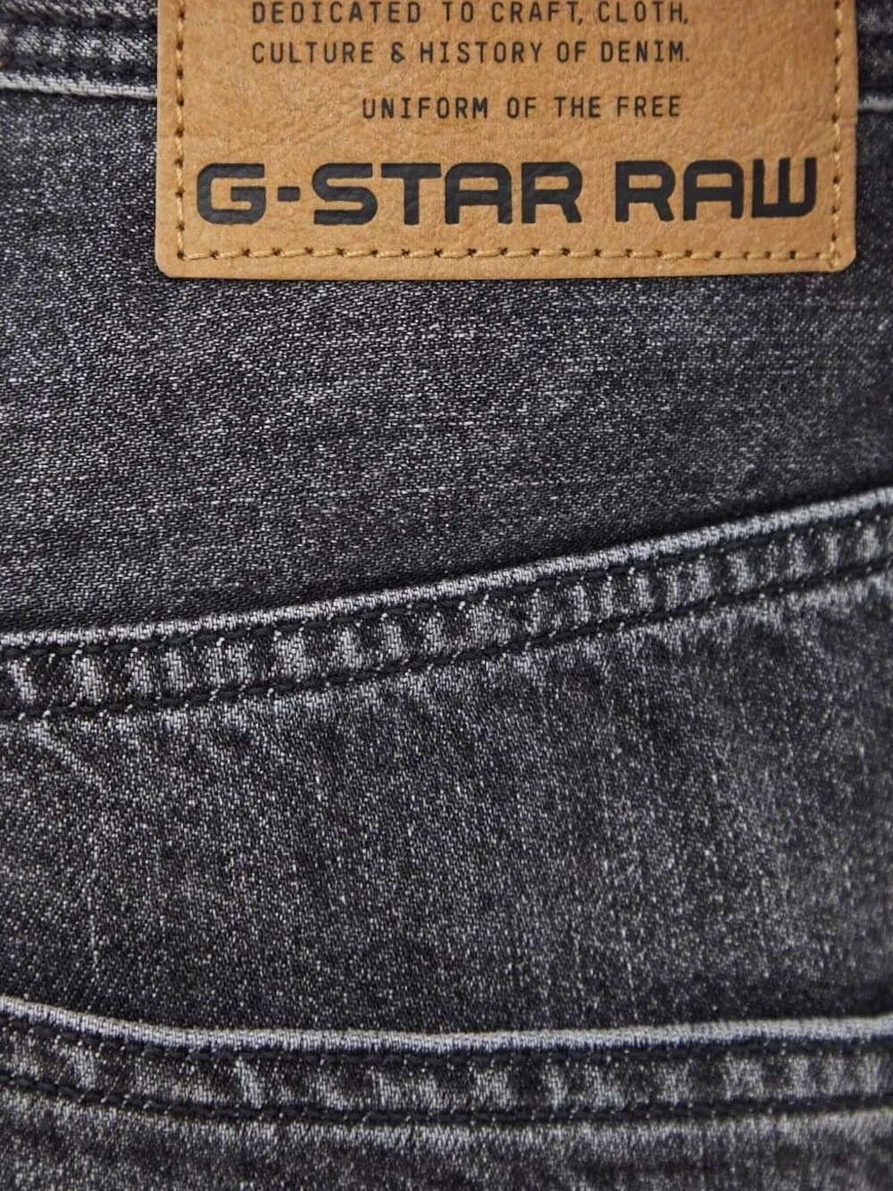 G-Star RAW Jeans met knoop- en ritssluiting Zwart