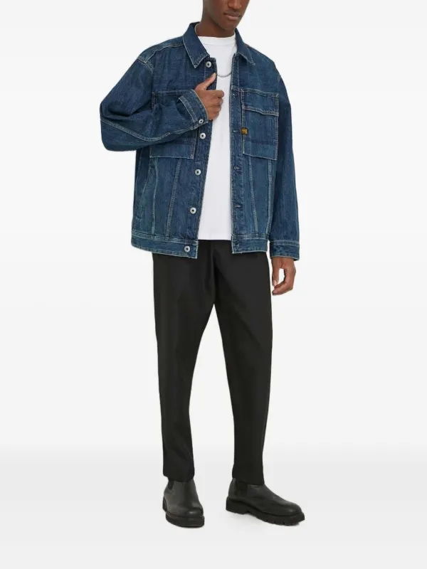G-Star RAW ポケットディテール デニムジャケット | ブルー