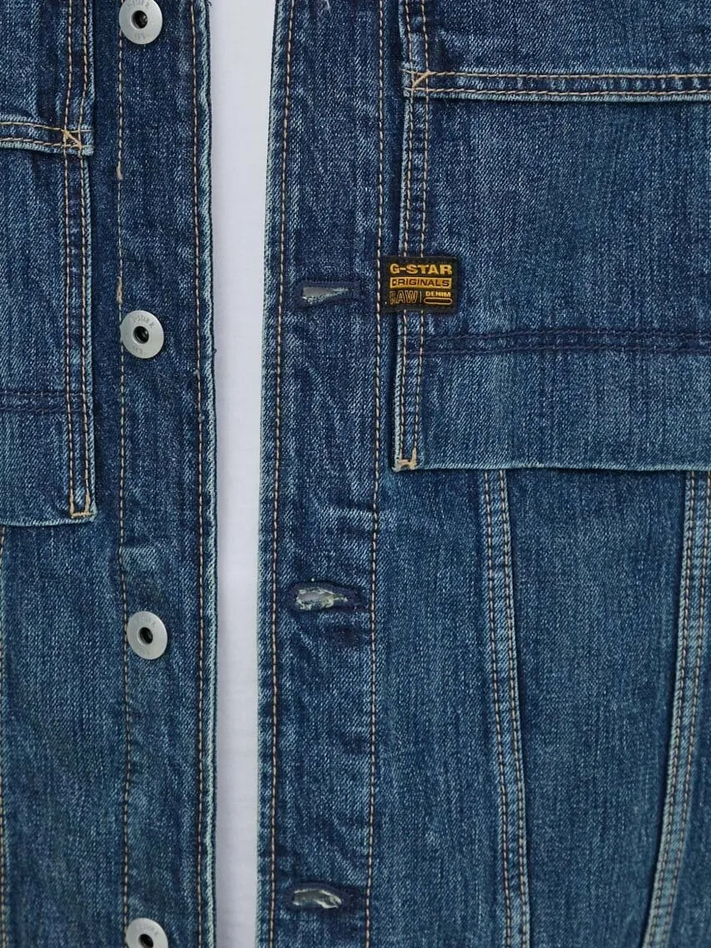G-Star RAW ポケットディテール デニムジャケット | ブルー