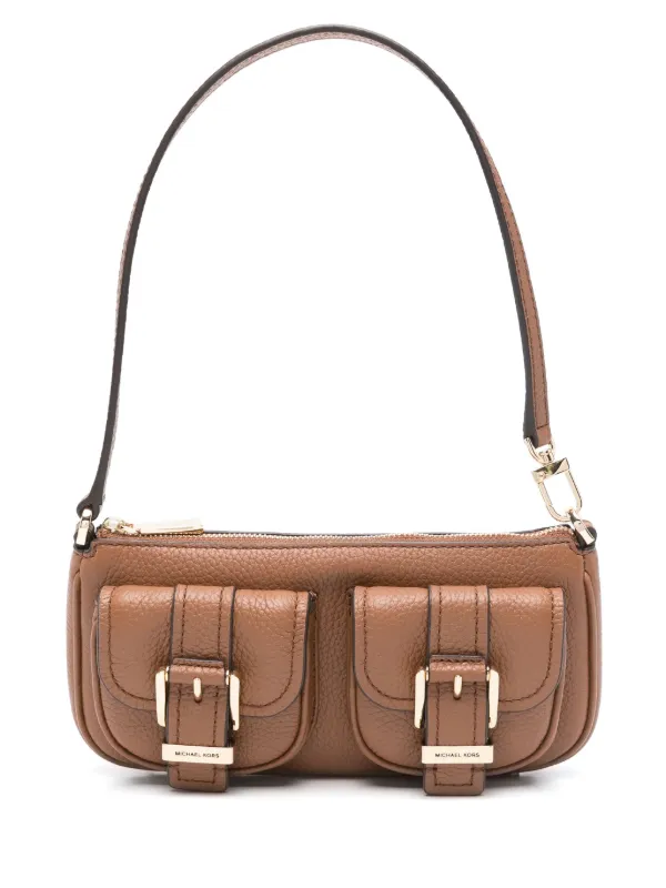 Michael Kors Small Zoe Leather Shoulder Bag | Brown | FARFETCH ZA