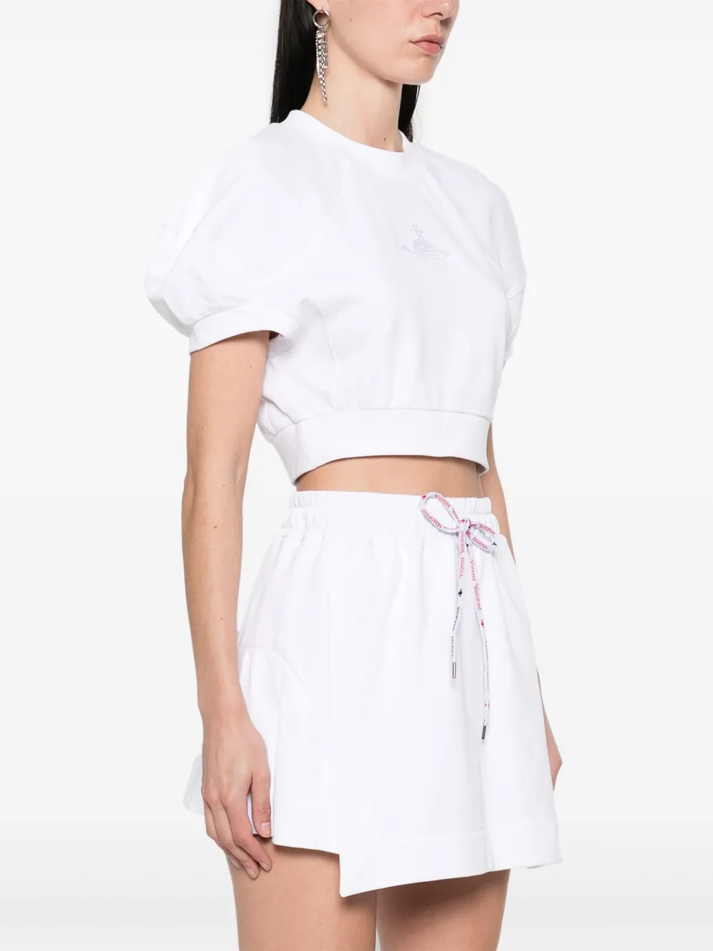 Vivienne Westwood Cropped voetbalshirt Wit