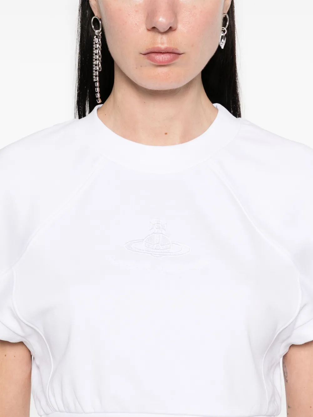 Vivienne Westwood Cropped voetbalshirt Wit