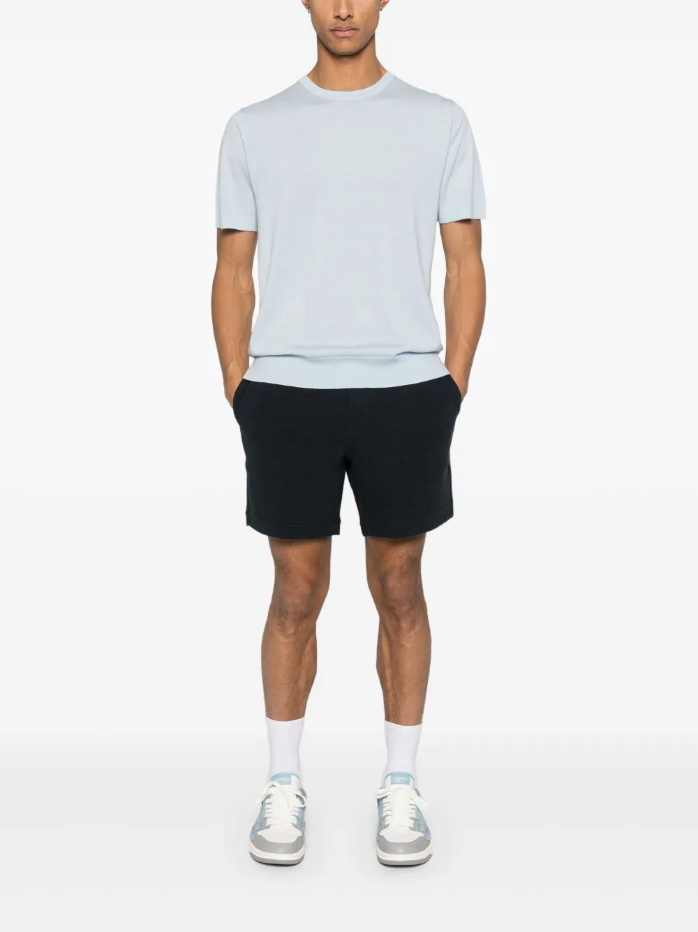 Vince Bouclé bermuda shorts - Blauw