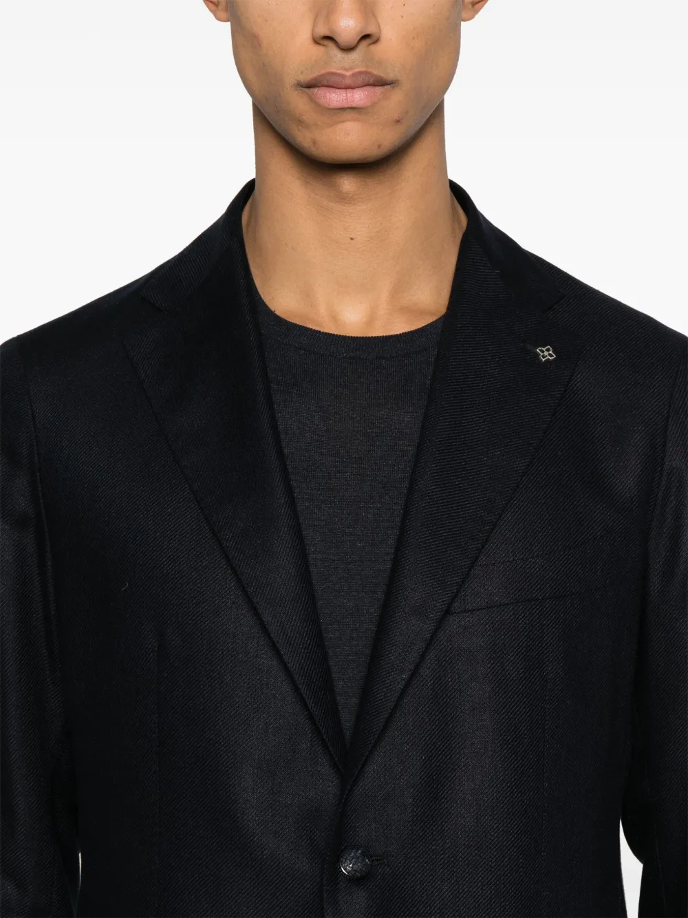 Tagliatore Zijden blazer Blauw