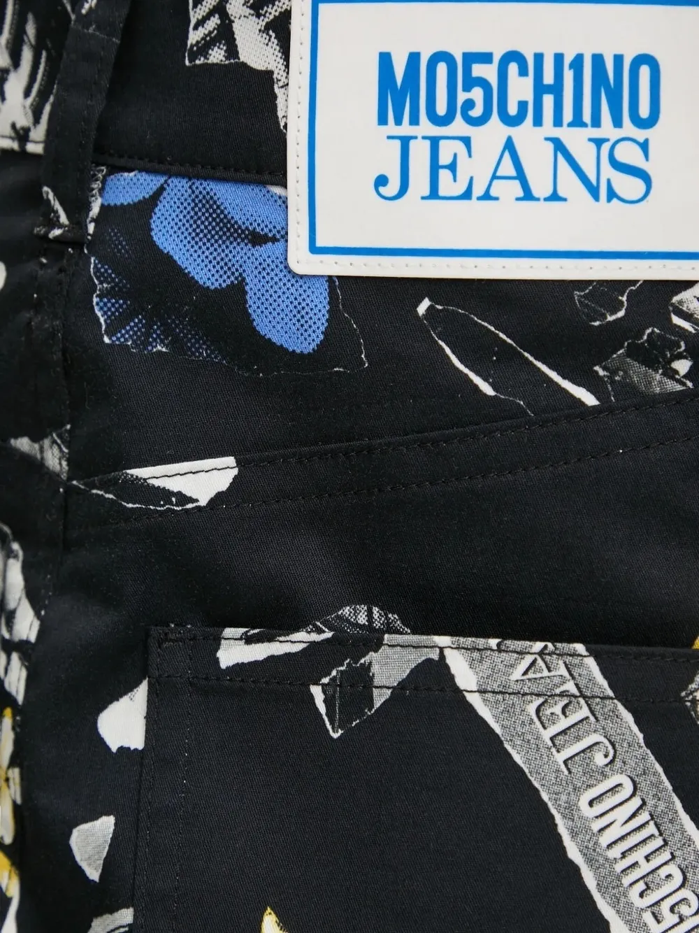 MOSCHINO JEANS Mini-rok met print Zwart