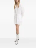 MOSCHINO JEANS drawstring-waist playsuit - White