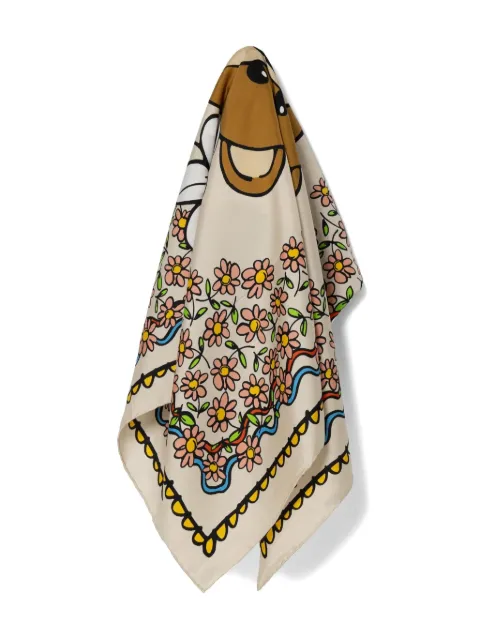 Moschino وشاح حرير بطبعة تيدي