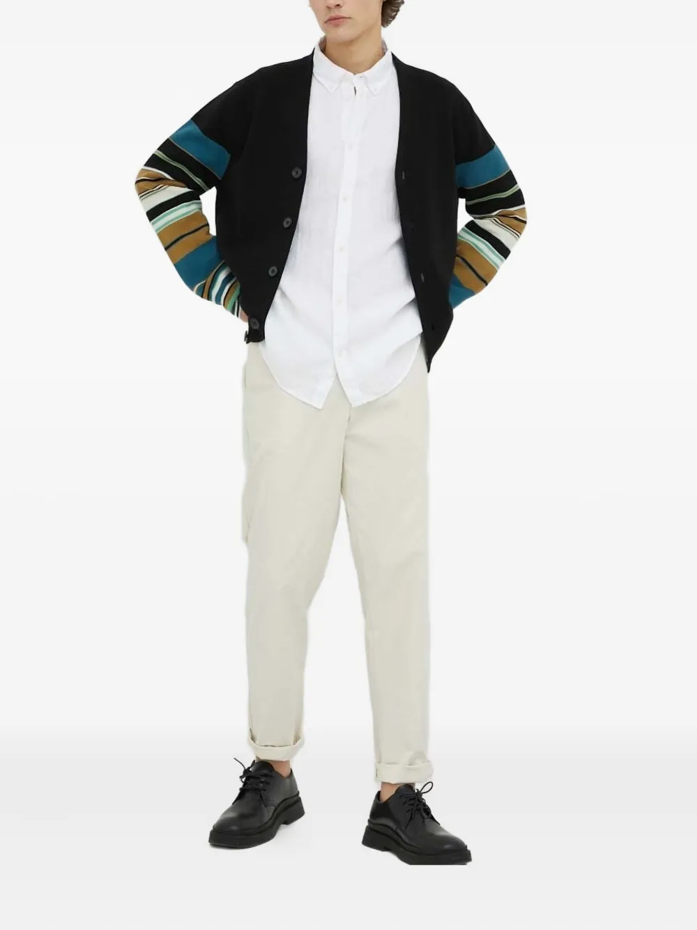 Les Deux long-sleeve linen shirt - Wit