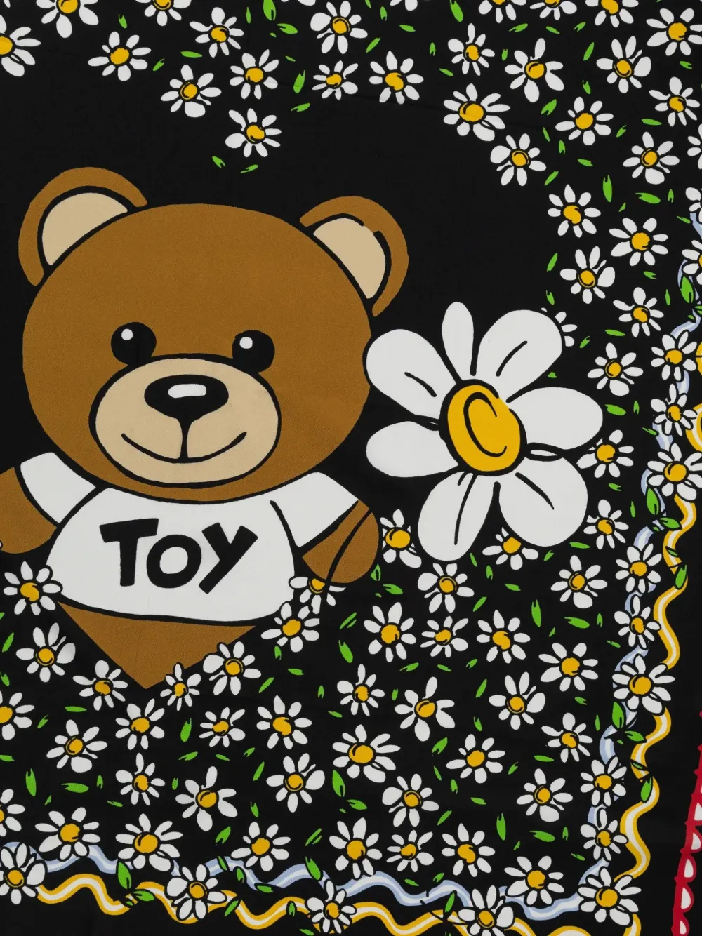 Moschino Bear-motif scarf - Zwart