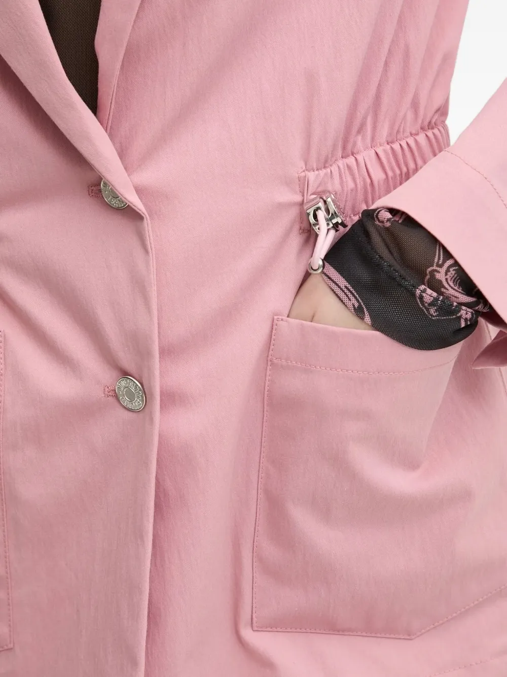 MOSCHINO JEANS Blazer met enkele rij knopen Roze