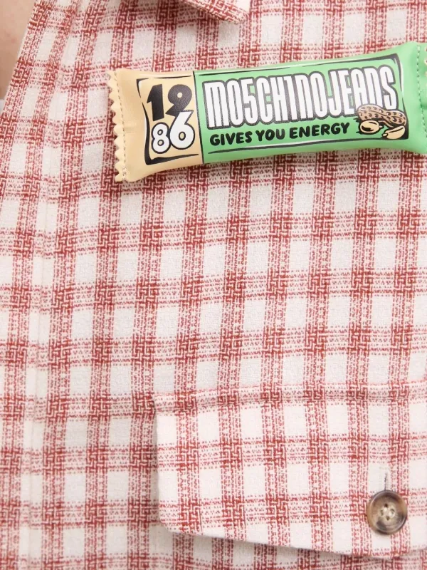 MOSCHINO JEANS チェック ジャケット | レッド | FARFETCH JP