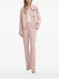 MOSCHINO JEANS gingham-check flap-pocket jacket - Red