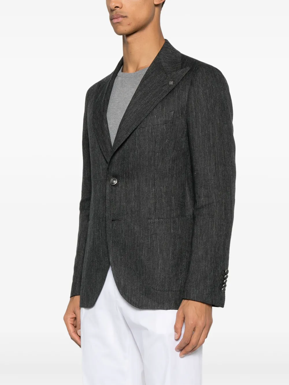 Tagliatore Blazer met broche Grijs