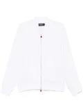 Kiton linen bomber jacket - White