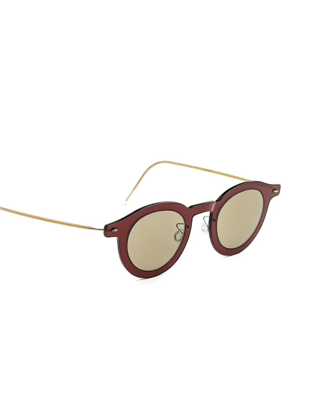 Lindberg Zonnebril met rond montuur Bruin