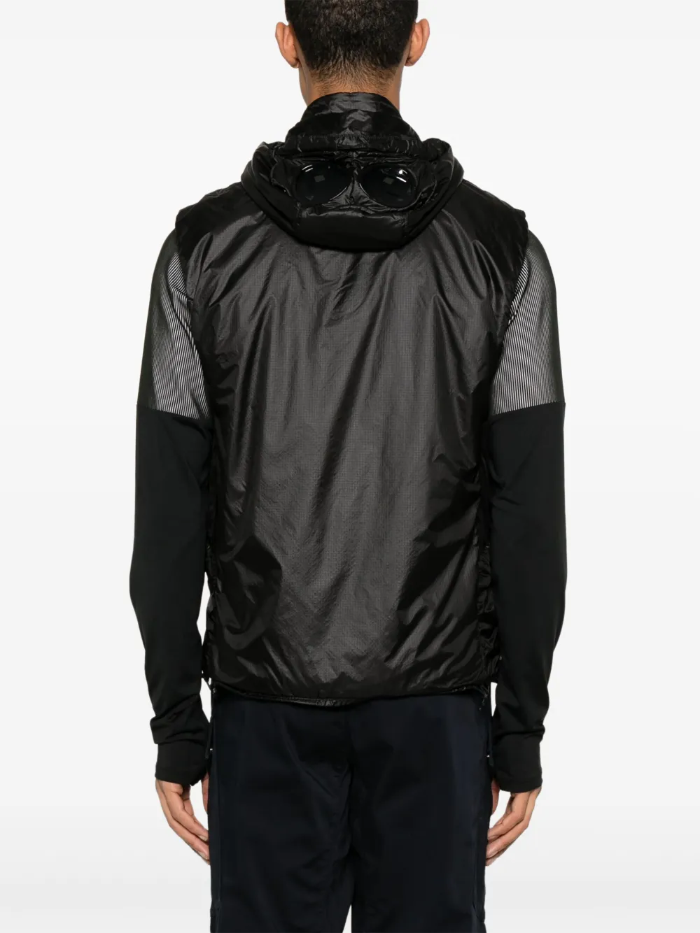 Shop C.p. Company Goggles-detail Gilet In Black