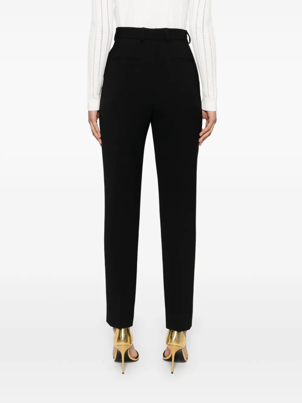Dolce & Gabbana Wollen pantalon Zwart