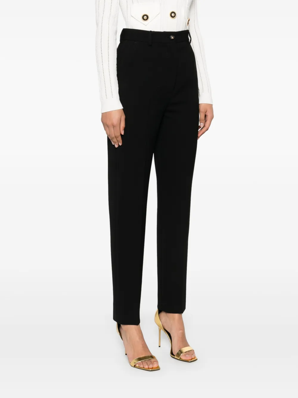 Dolce & Gabbana Wollen pantalon Zwart