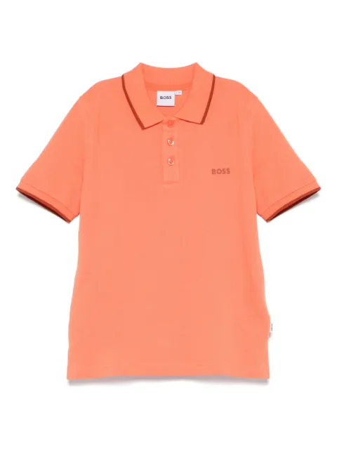 BOSS Kidswear logo-print polo shirt