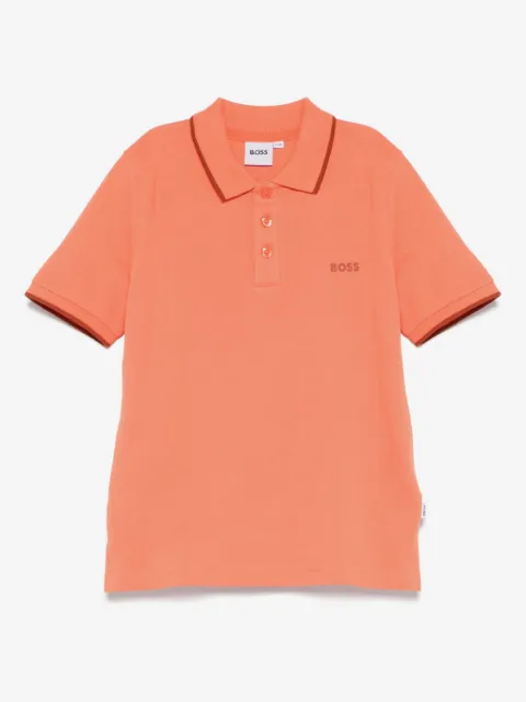 BOSS Kidswear logo-print polo shirt