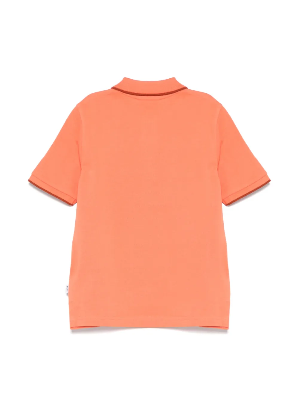 BOSS Kidswear logo-print polo shirt - Oranje