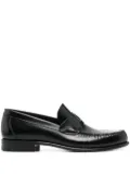 Ferragamo embossed-Gancio loafers - Black