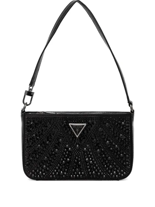 Sac porté épaule Beauvoir à ornements strassés - GUESS USA - Modalova