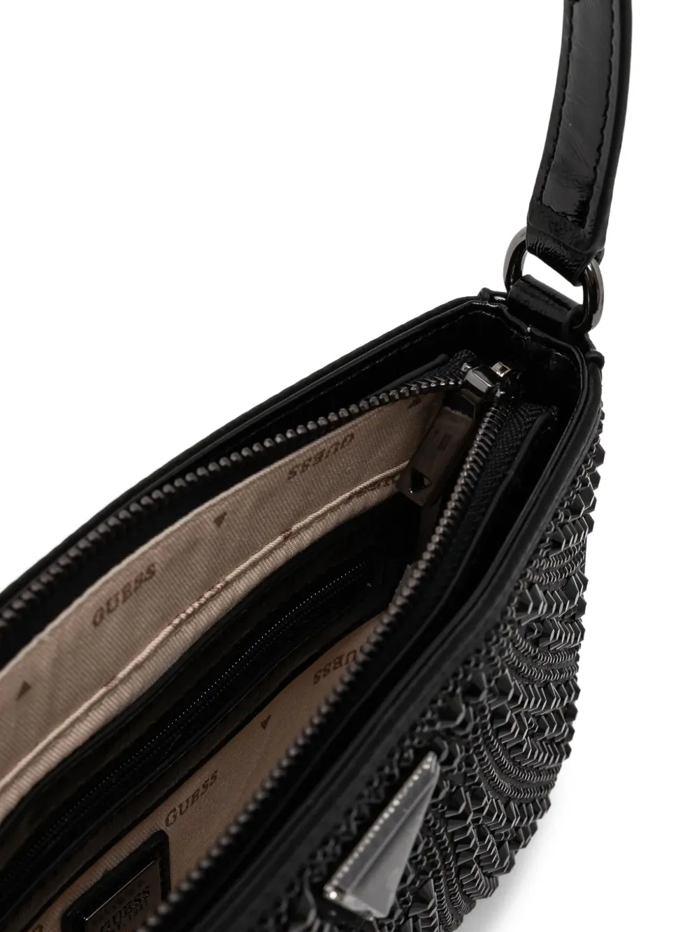 GUESS USA Beauvoir shopper verfraaid met stras Zwart
