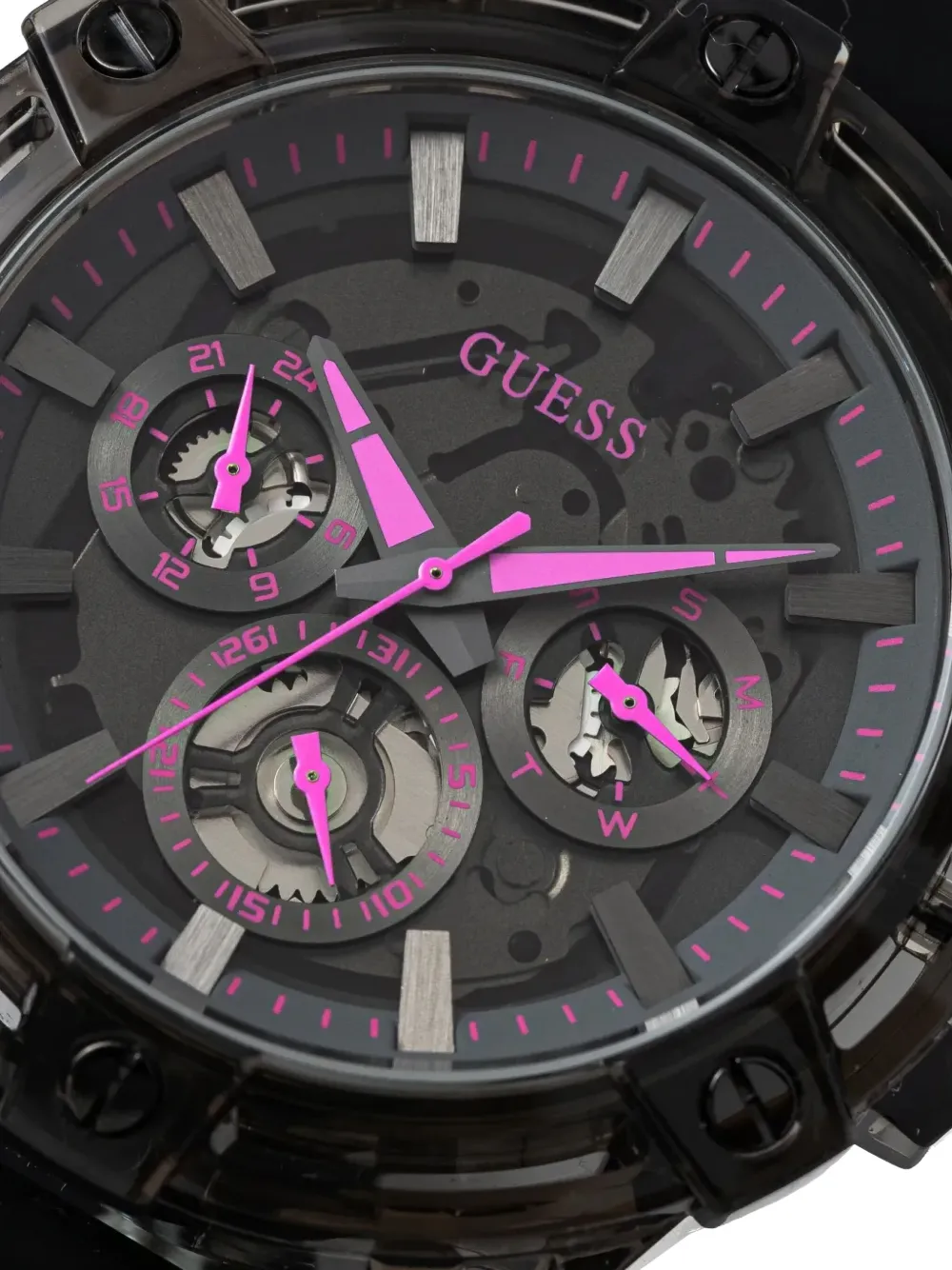 GUESS USA Sport Pink 48 mm - Zwart