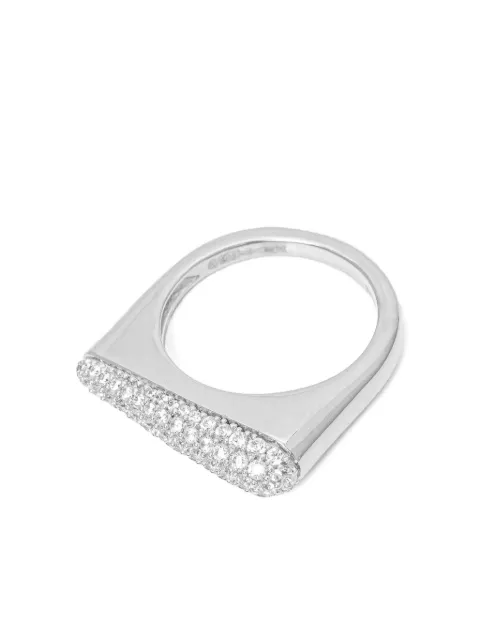 GUESS USA crystal-embellishment ring