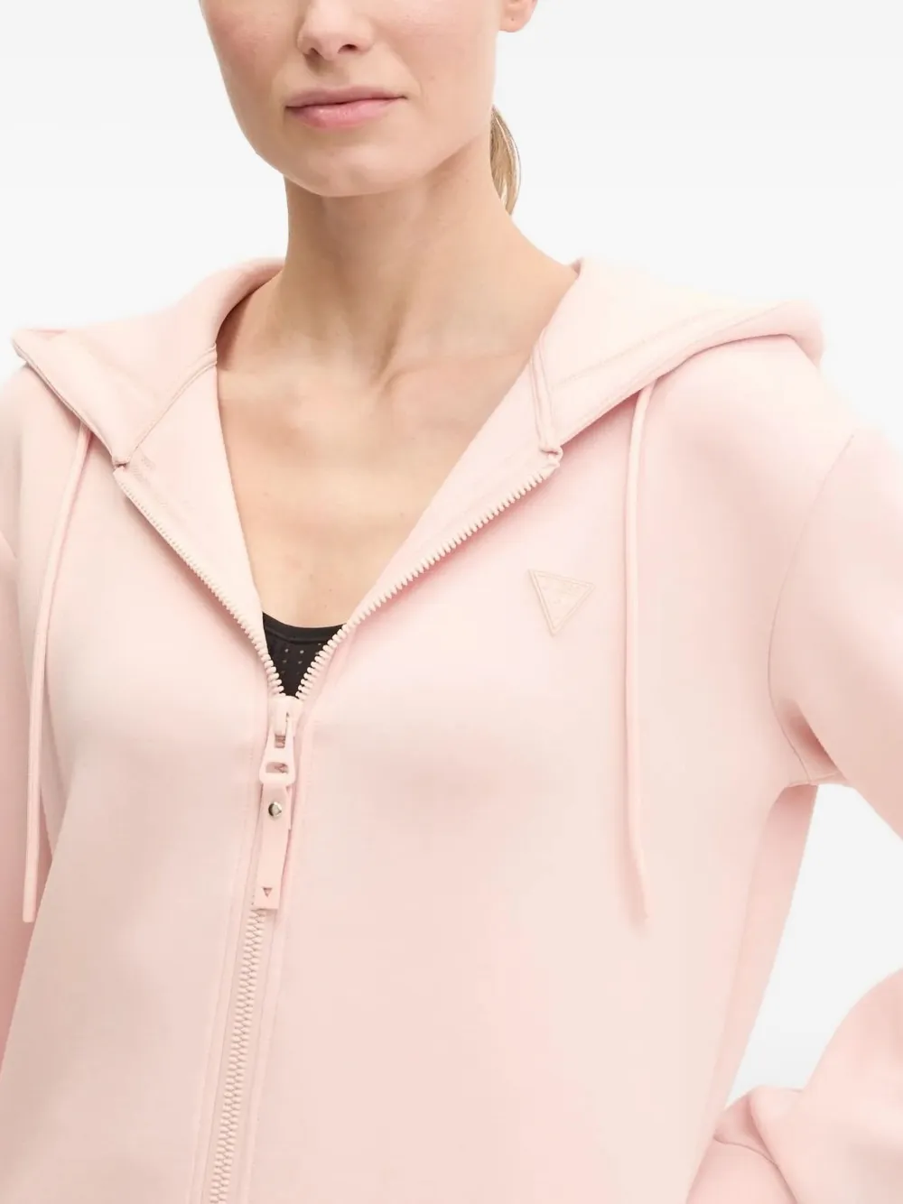 Guess Usa Zip-up Hoodie In Pink