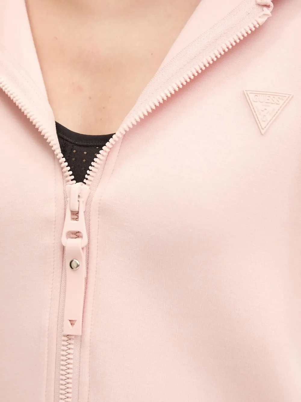 Guess Usa Zip-up Hoodie In Pink
