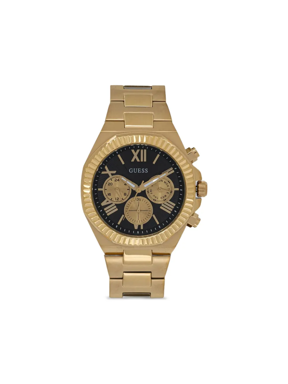 GUESS USA stainless steel chronograph 44mm | Black | Image 1
