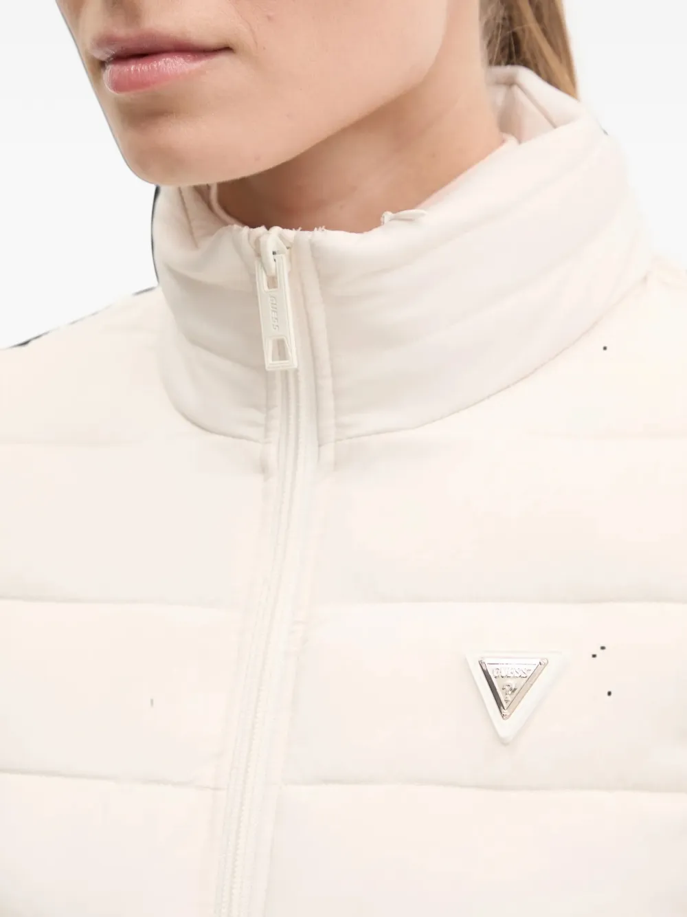 GUESS USA quilted hooded jacket - Nude