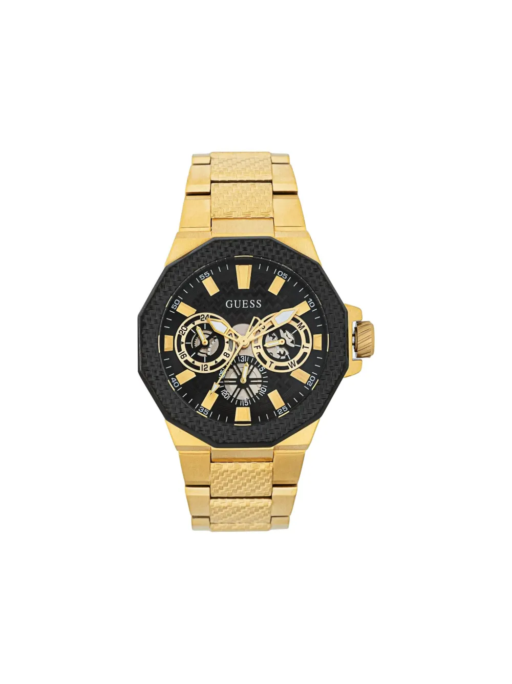 GUESS USA Gold Tone 2-Tone 45mm - Nero