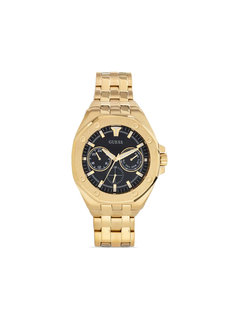 GUESS USA ساعة 'توب غان' 46 ملم | أسود | Image 1