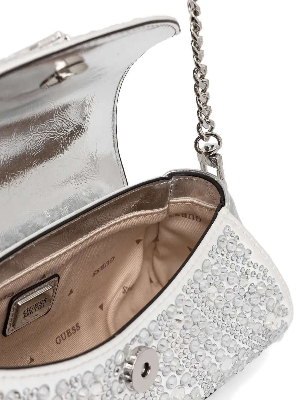 GUESS USA Beauvoir mini-shopper Zilver