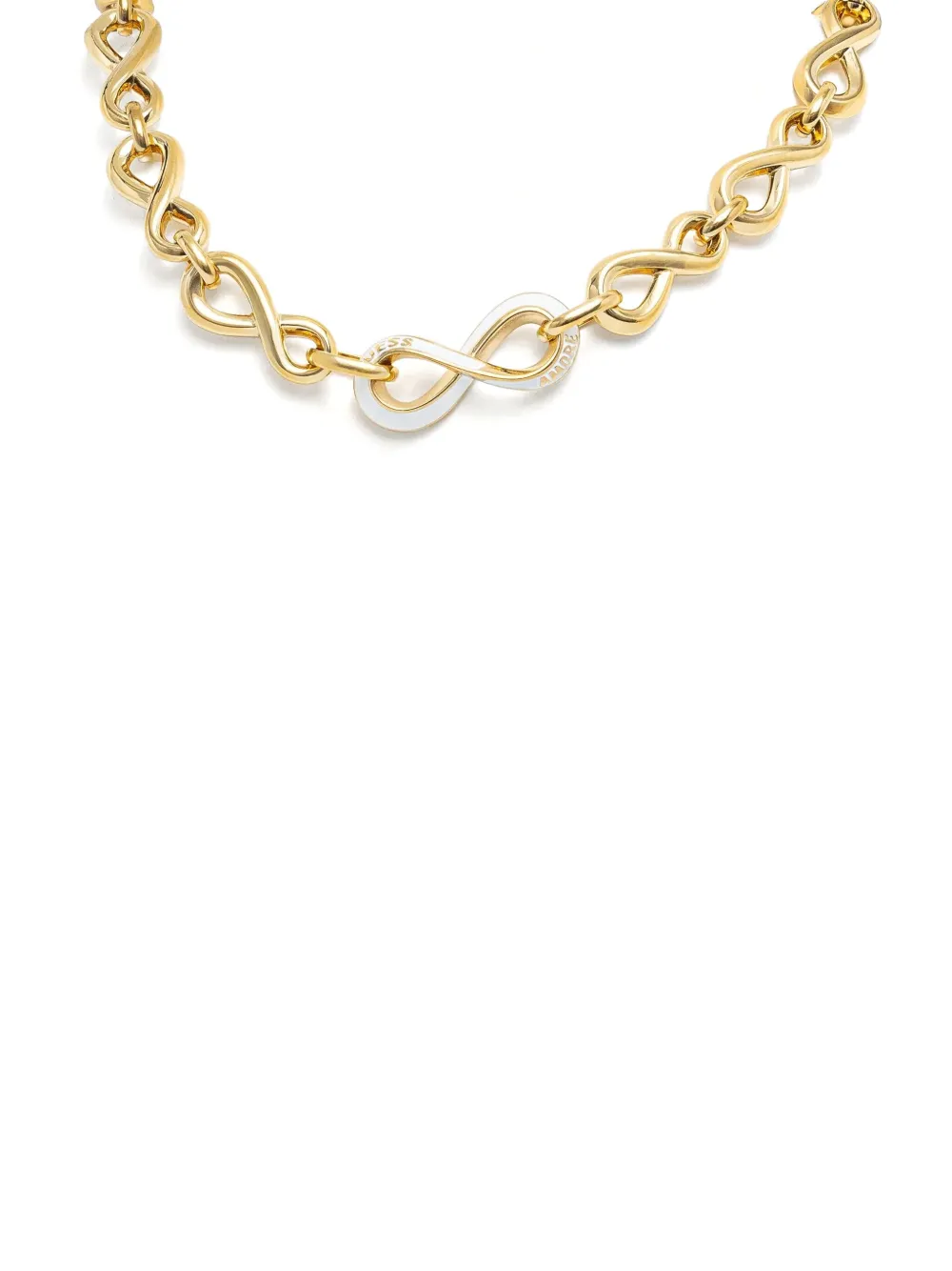 GUESS USA Halsketting met logo - Geel