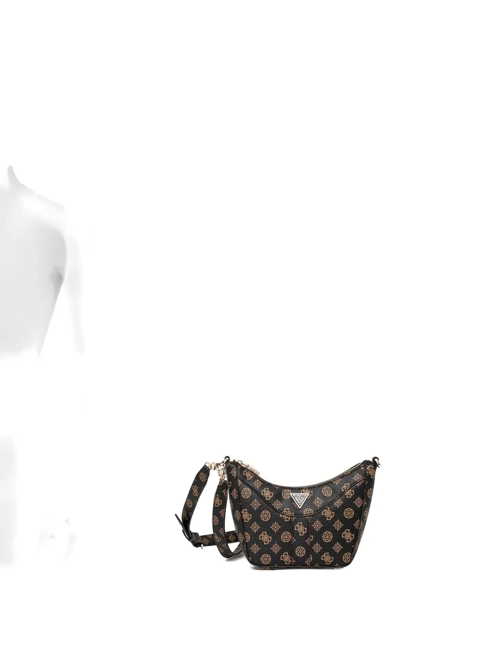 GUESS USA logo-plaque cross body bag - ブラック GUESS USA logo-plaque cross body bag - ブラック