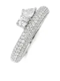 GUESS USA gem-embellished ring - Silver