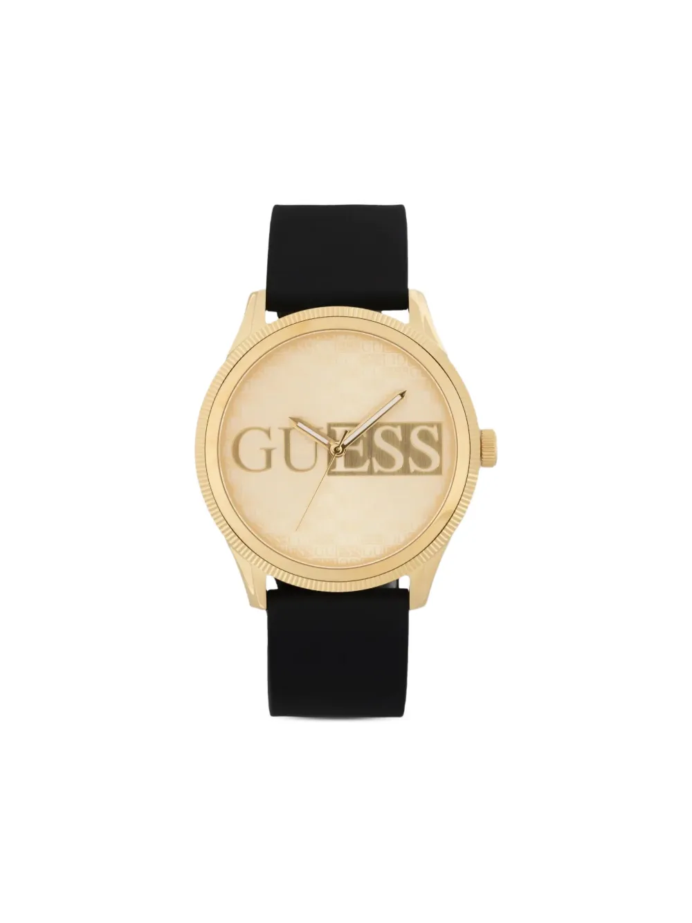 GUESS USA ロゴエングレーブ 44mm 腕時計 - ゴールドトーン GUESS USA ロゴエングレーブ 44mm 腕時計 - ゴールドトーン