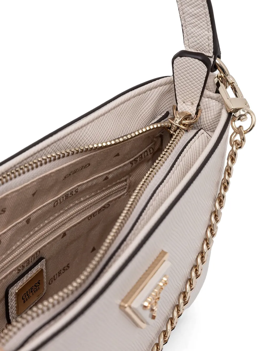 GUESS USA Noelle schoudertas Beige