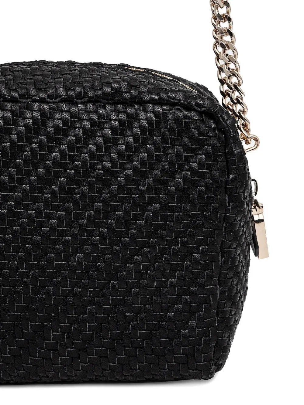 GUESS USA Francy geweven mini crossbodytas Zwart