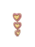 GUESS USA heart-shaped crystal earrings - Gold