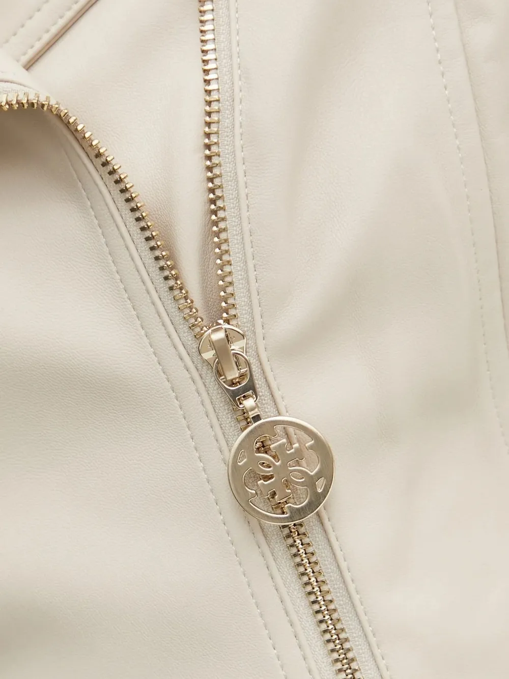 GUESS USA Cropped jack met rits Wit