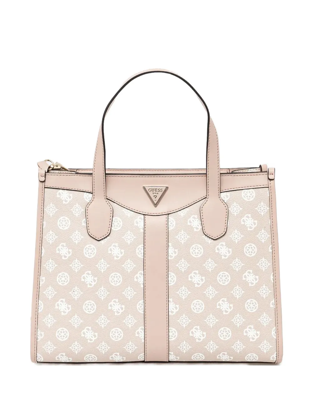 Guess Usa Monogram Tote Bag In Pink
