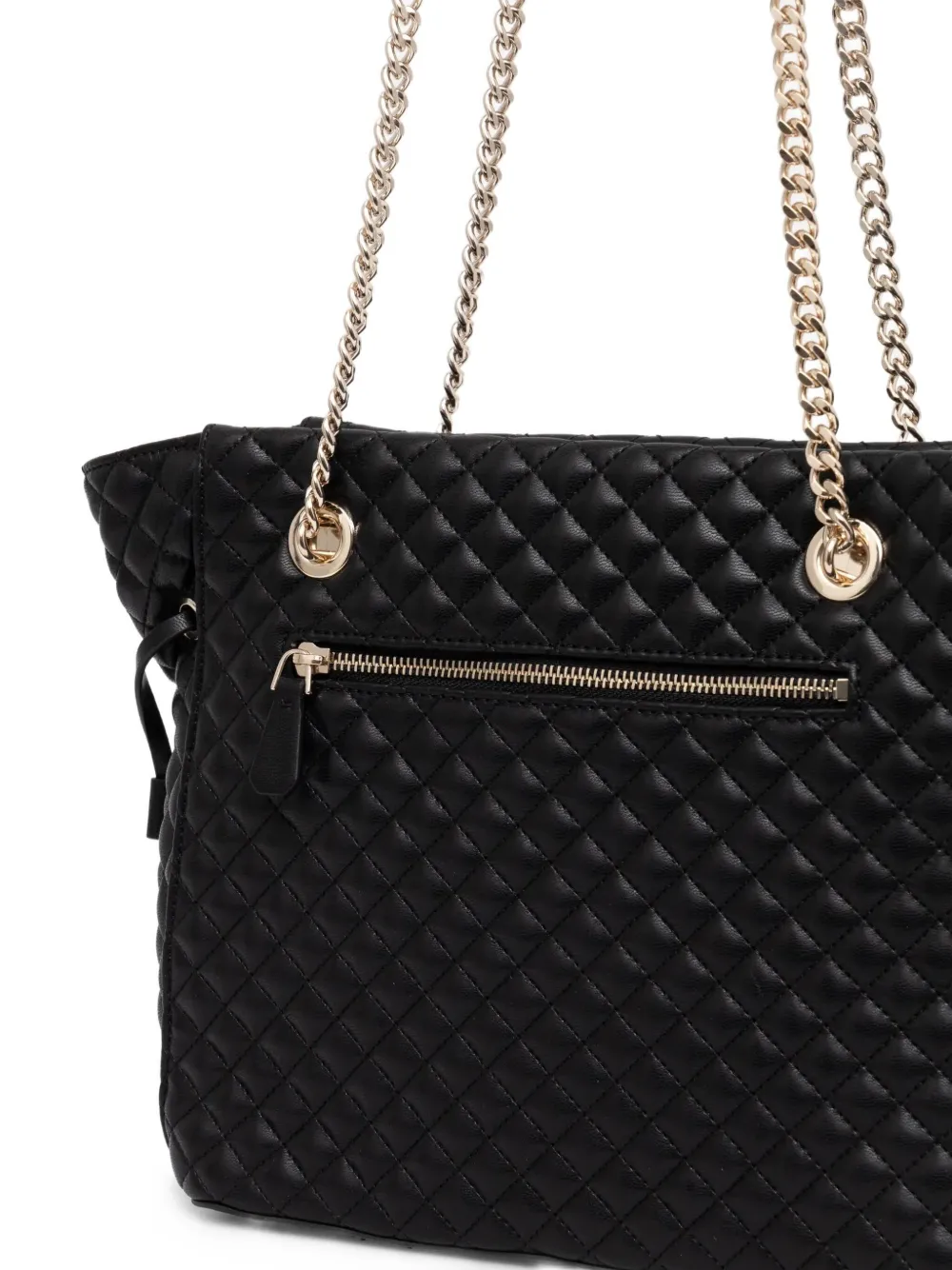 GUESS USA Rianee Eco gewatteerde shopper Zwart