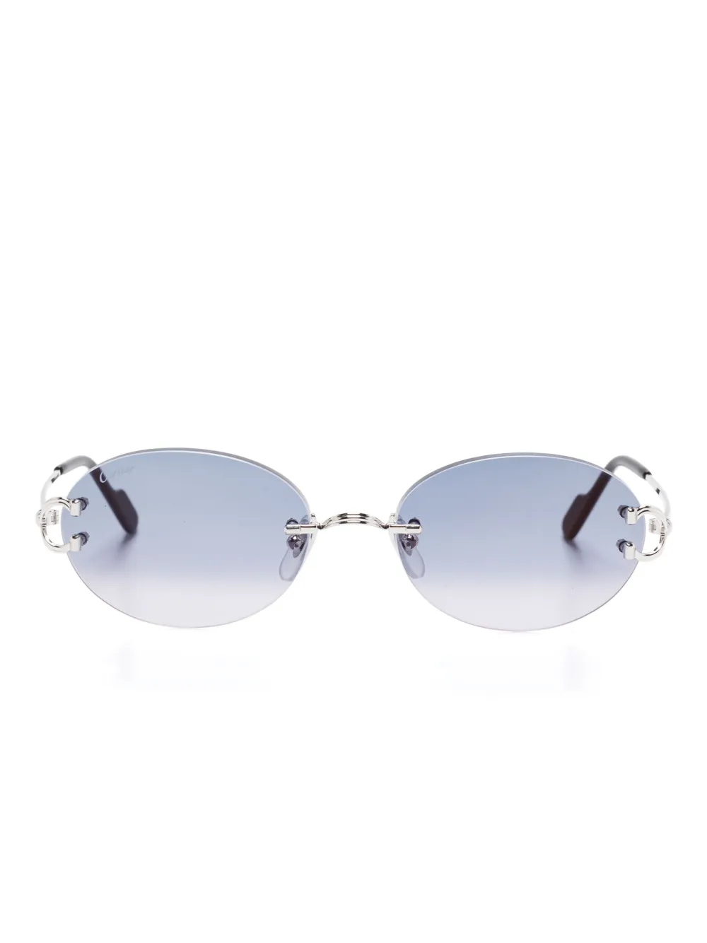 Cartier Eyewear rimless sunglasses | Silver | Image 1