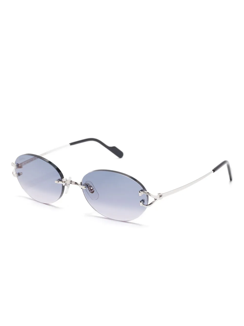 Cartier Eyewear Zonnebril met randloze montuur - Zilver