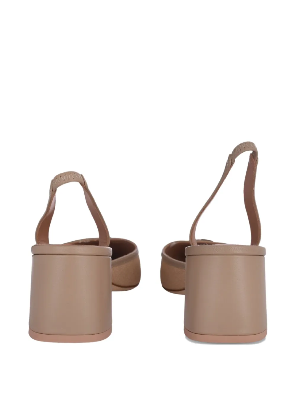 Malone Souliers Misha point-toe slingback pumps Beige